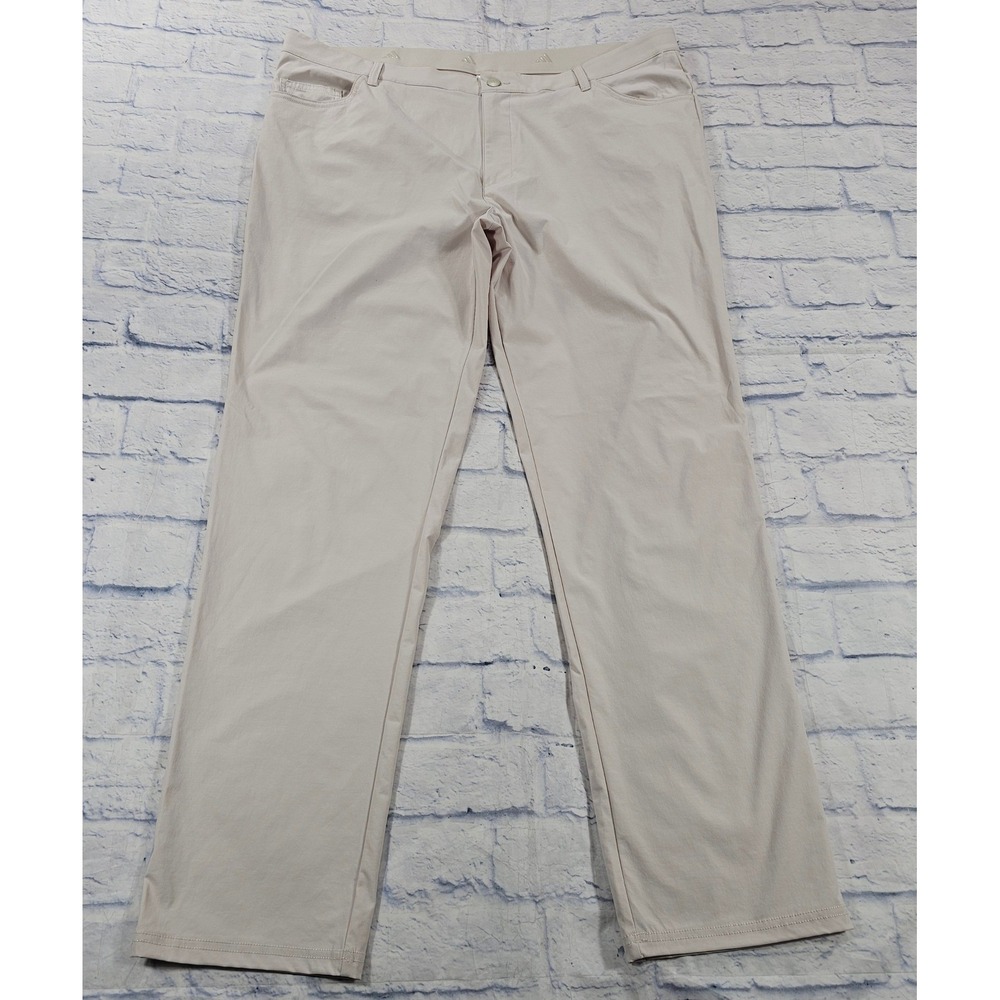 Adidas Ultimate365 5-Pocket Golf Pants Mens 40x34 Alumina Beige JD2710